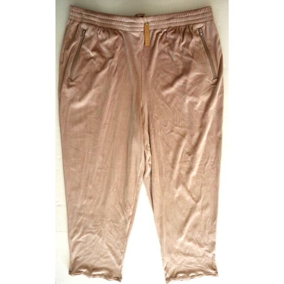 SKIMS AP-LPT-0781 Women's Sz 3XL Dusk/Light Pink Velour Track Pants - Picture 1 of 10